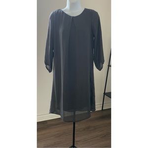 H & M Gray Crepe Dress with Lining